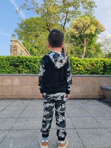 Toddler Baby Boy Fall Winter Tie-dye Hoodie Set