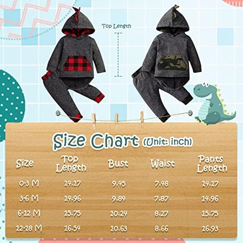 Tepuce Toddler Boys Fall Winter Clothing Set