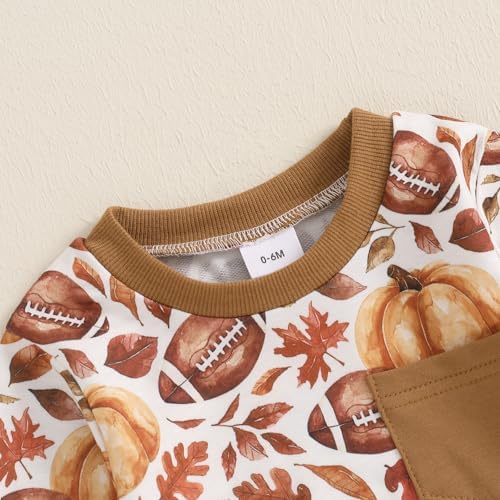 PENNSOY Halloween Toddler Boys Rugby Long Sleeve Set