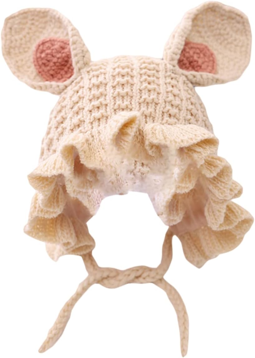 BESTYASH Cozy Knitted Baby Winter Hat with Rabbit Ears