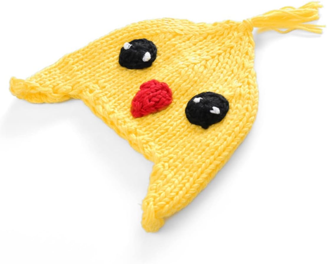 Handmade Baby Hat - Chicken Shape Knitted Cap for Winter