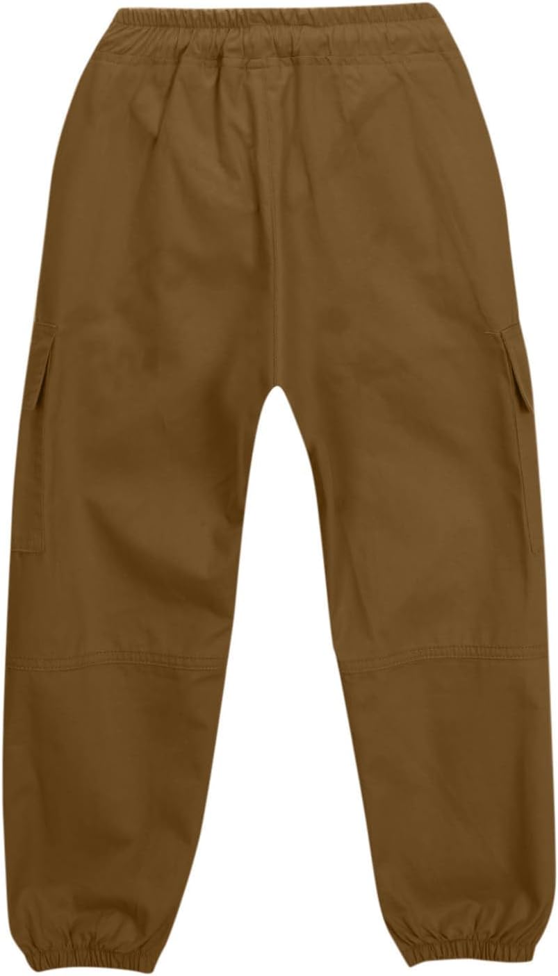 Generic Trendy Cargo Pants for Girls Elastic