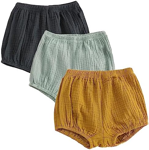 EISHOW 3-Piece Cotton Linen Bloomers