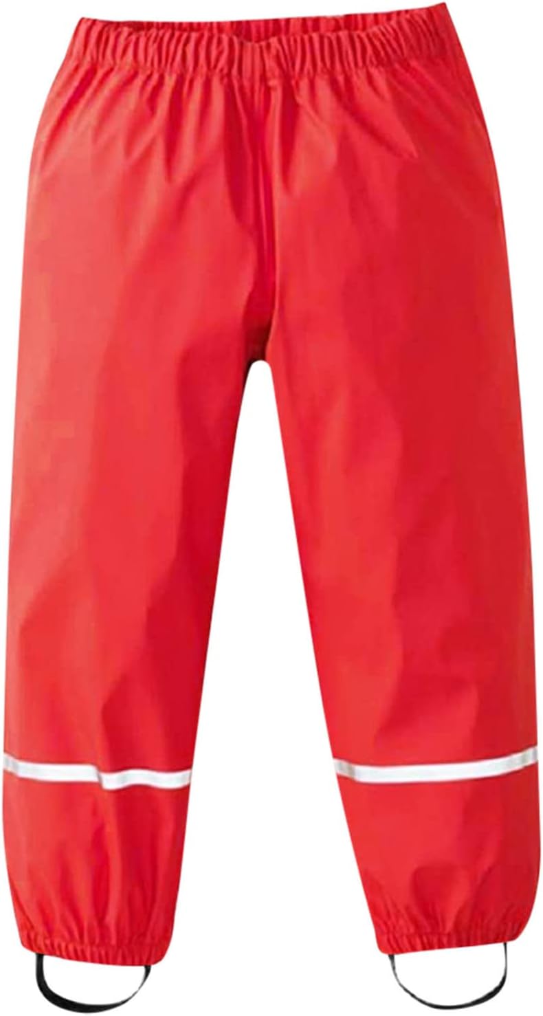 Rainy Day Stay Dry - Waterproof Kids Rain Pants for Toddler and Kids