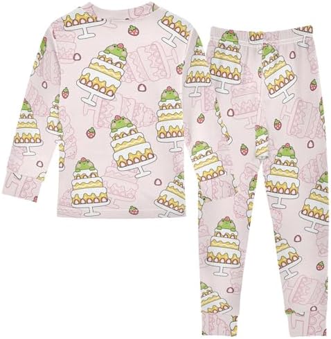 Pajama Sets for Girls Soft Long Sleeve Sleepwear with Cute Design