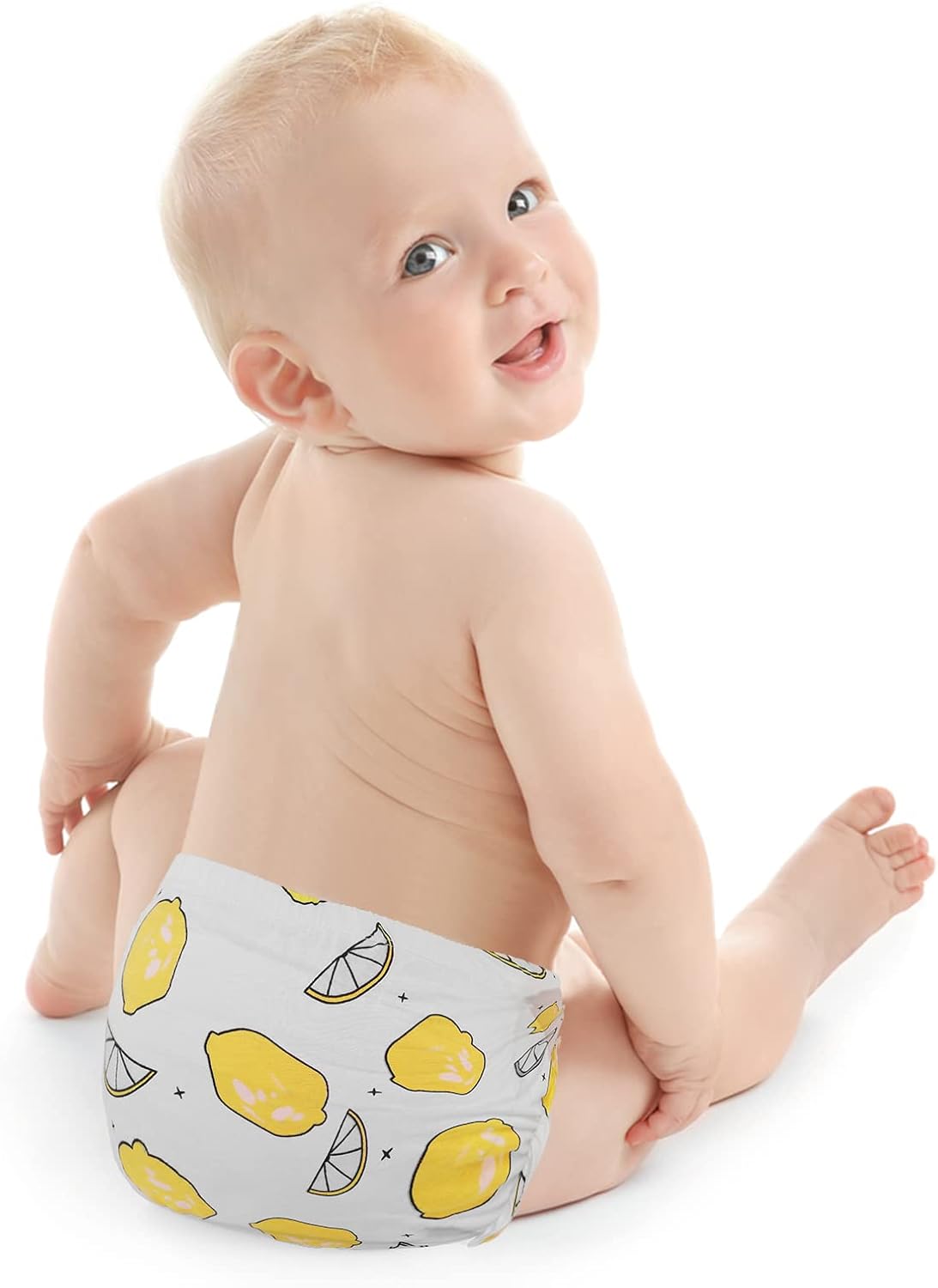 Cute Baby Diaper Covers for Girls - 4 Piece Set with Ruffle Design