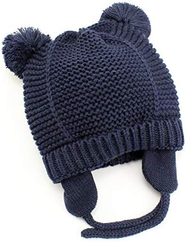 Exemaba Baby Fleted Beanie with Earflaps