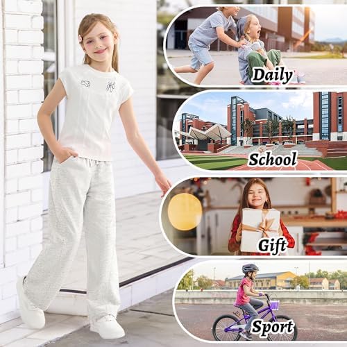 Comfy Wide Leg Sweatpants For Girls