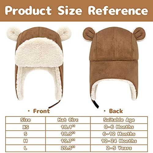 Faux Suede Sherpa Toddler Hat