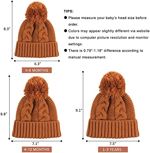 JANGANNSA Winter Knit Baby Hat
