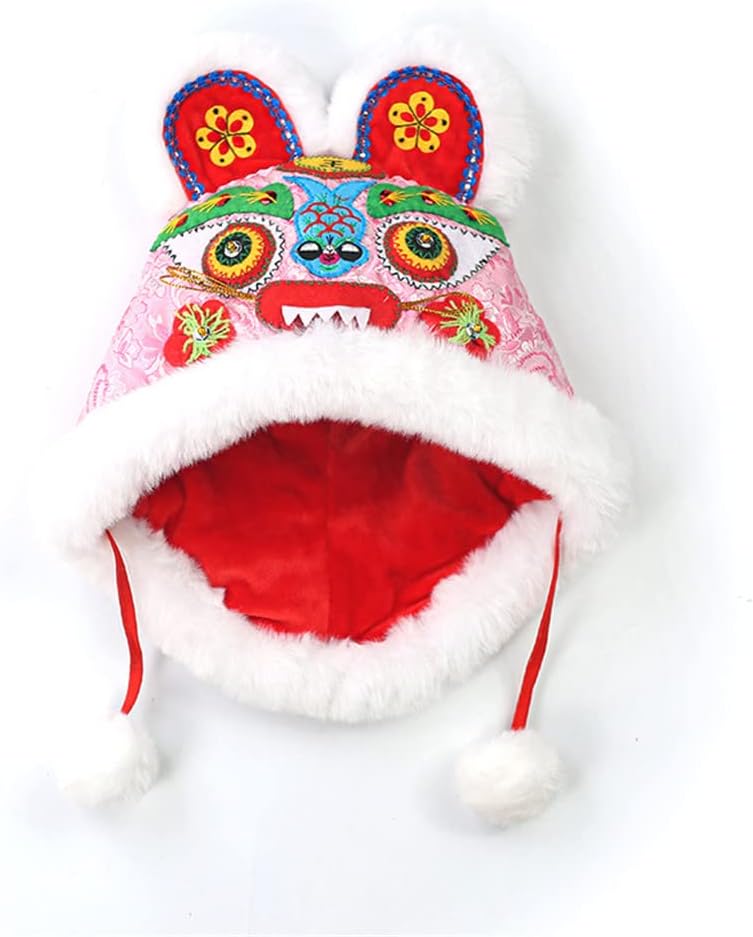 2022 Thecure Beanie Hat for Kids Tiger-Shaped Design