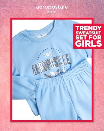 AEROPOSTALE Girls Cozy Fleece sweatshirt joggers set Perfect for every day