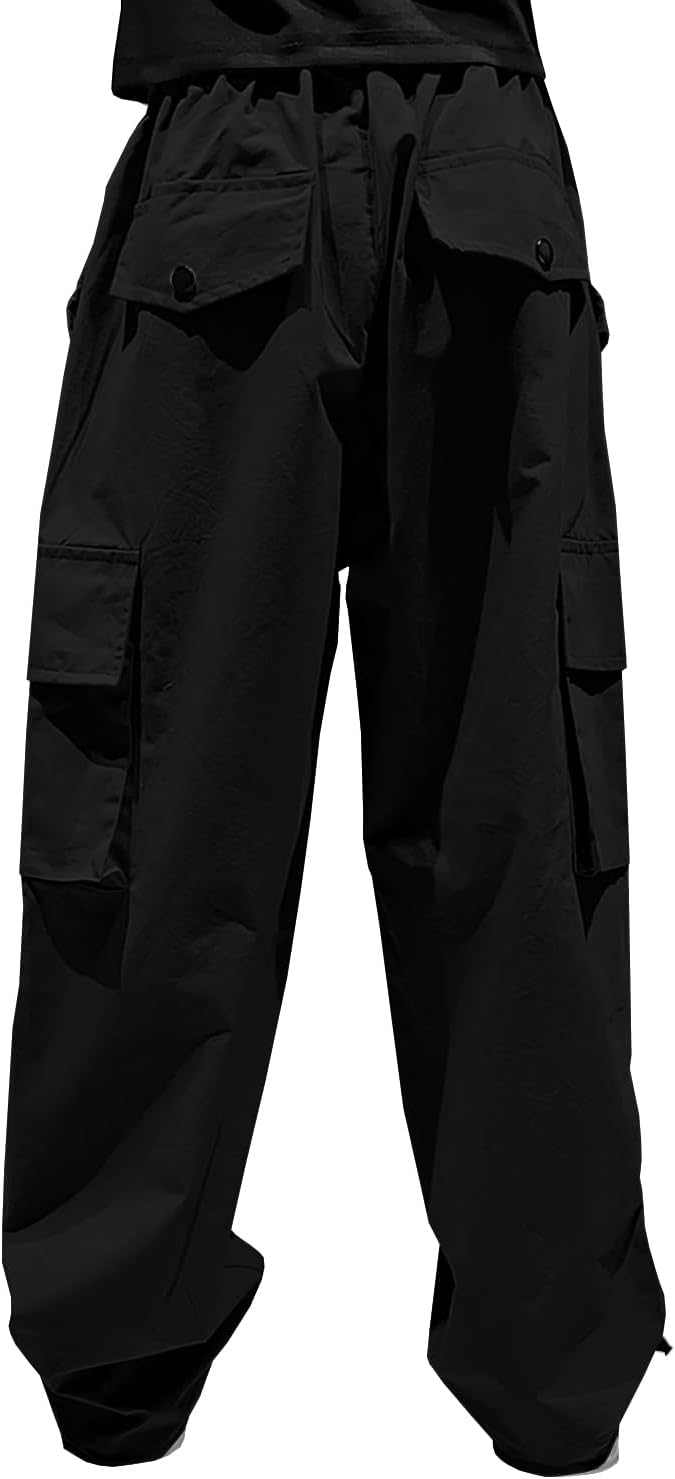 Y2K Cargo Parachute Pants for Girls 5-14