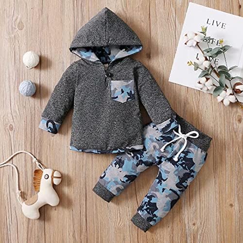 Stylish Tepuce Baby Boy Fall Winter Outfit with Extra Pocket and Camouflage Design