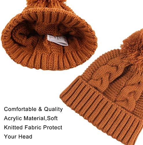 JANGANNSA Winter Knit Baby Hat