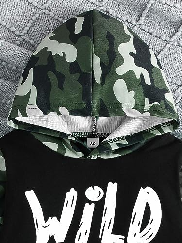 Toddler Baby Boy Fall Winter Tie-dye Hoodie Set
