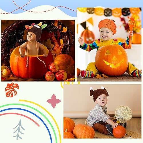 6-Piece Halloween Baby Crochet Beanie Set