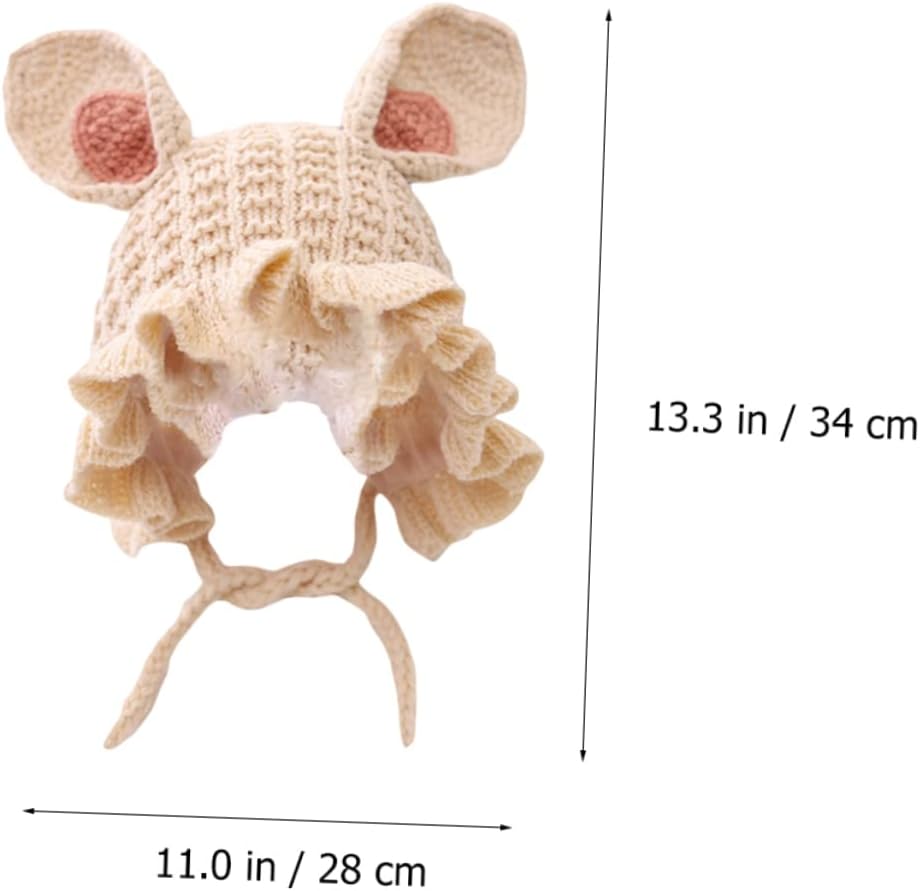 BESTYASH Cozy Knitted Baby Winter Hat with Rabbit Ears