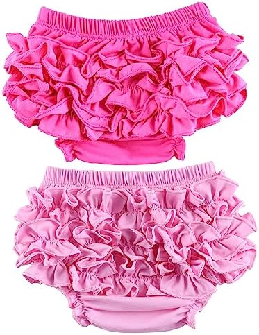 Easygou 2-Piece Ruffle Bloomers for Baby Girls Boys Casual Summer Pants