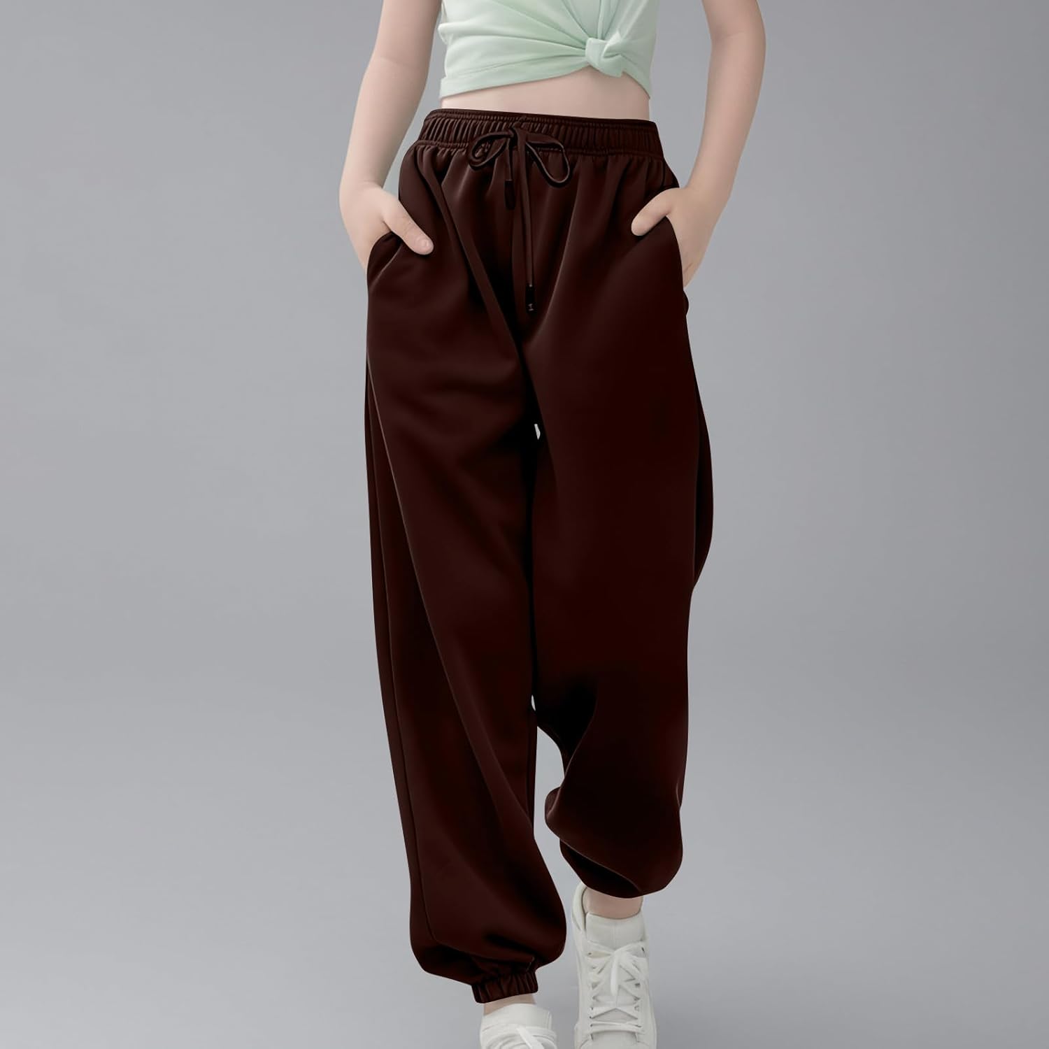 2025 Trendy Preppy Sweatpants for Girls