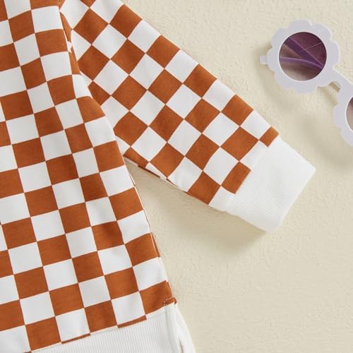 Mamas Boy Winter FallCheckerboard joggersOmqzulams toddler boyscushy comfortable
