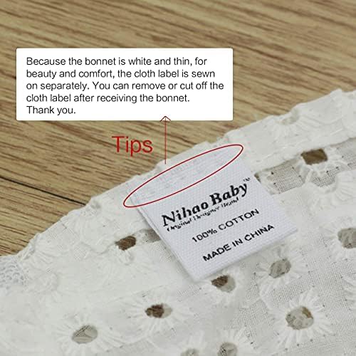 White Lace Bonnet for Baby
