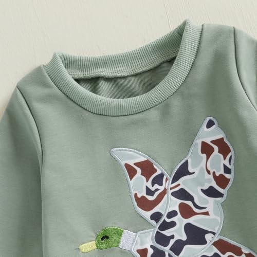 Toddler Camouflage Duck Sweatshirt and Pants Set