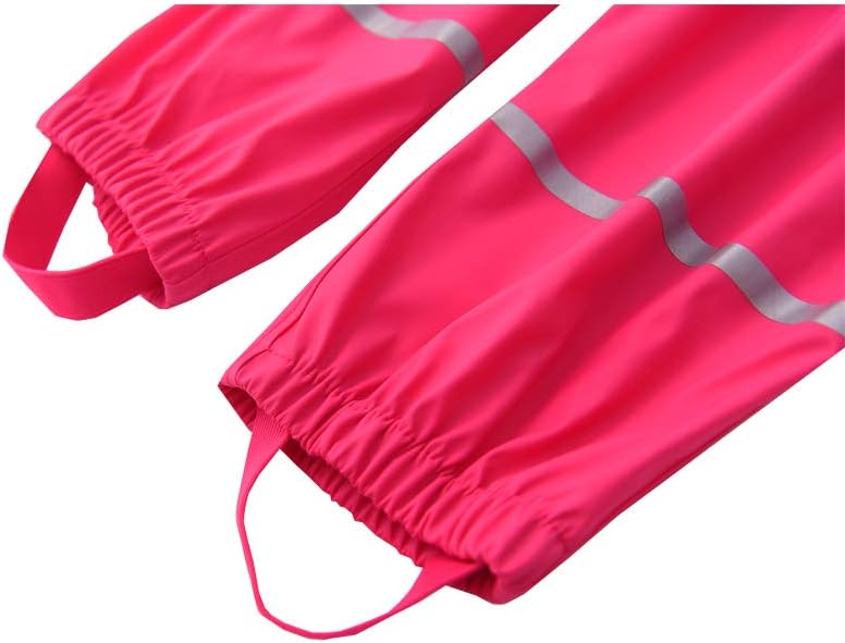 Hiheart Boys Girls Waterproof rain pants - Durable Stylish Stay Dry