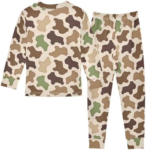 WIFIU Pajama Sets Long Sleeve Sleepwear for Girls