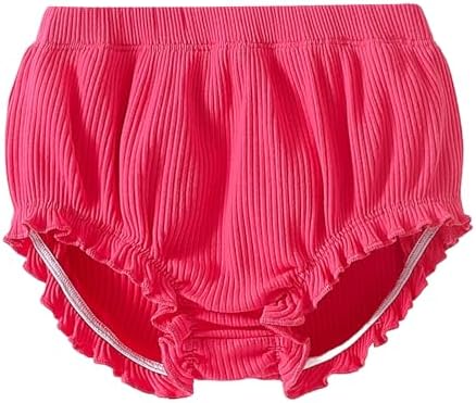 SOBOWO 3-Pack Baby Girl Bloomers with Ruffles