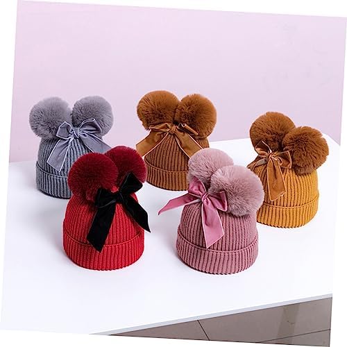 LIFKOME Handmade Crochet Bow Hat for Boys Girls