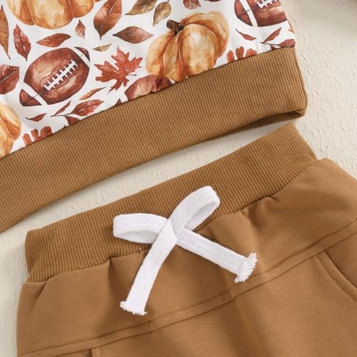 PENNSOY Halloween Toddler Boys Rugby Long Sleeve Set
