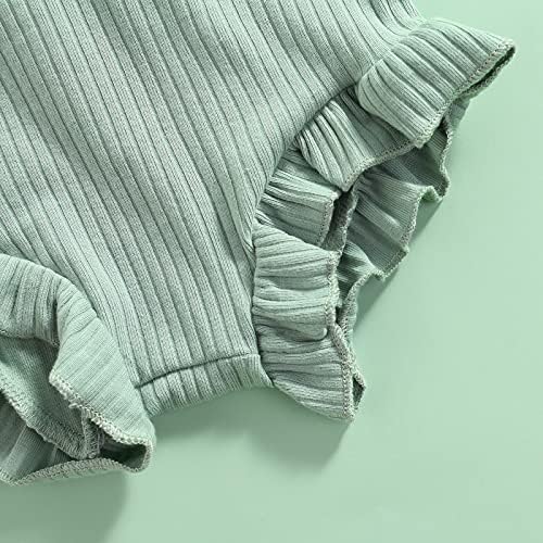 Uobettsly Newborn Boy Girl Ruffle Bloomers Set