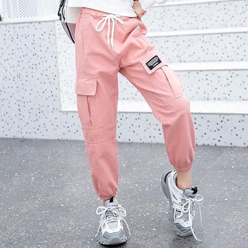 TAIKMD Kids Girls Cargo Sweater Joggers