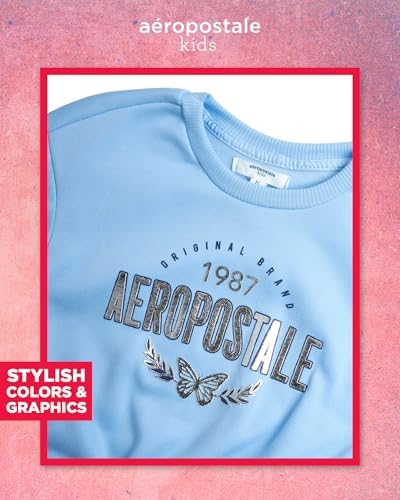 AEROPOSTALE Girls Cozy Fleece sweatshirt joggers set Perfect for every day