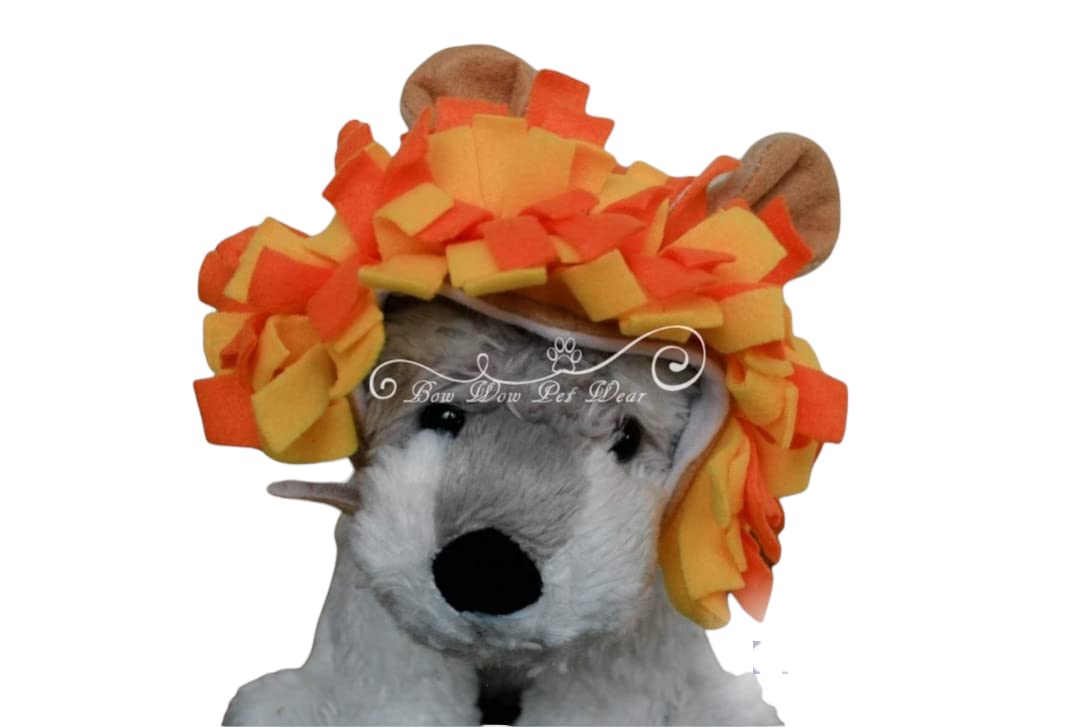 Bow Wow Pet Wear Lion Hat for Cats and Dogs