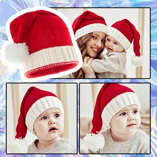 Ypser Infant Baby Knitted Beanie Crochet Cap Christmas Deer Hat with Bow