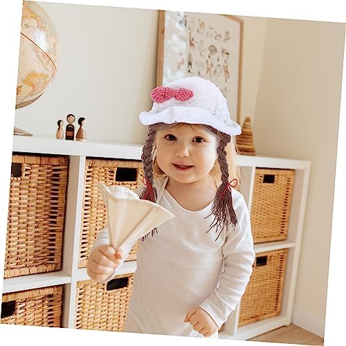 Stylish Knitted Bowknot Hat for Newborn Girls