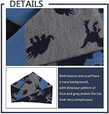 JANGANNSA Knitted Baby Hat Scarf Set with Pom-Pom