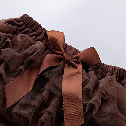Baby Girls Tutu Bloomers Cotton Tulle Diaper Covers with Bow 0-24 Months