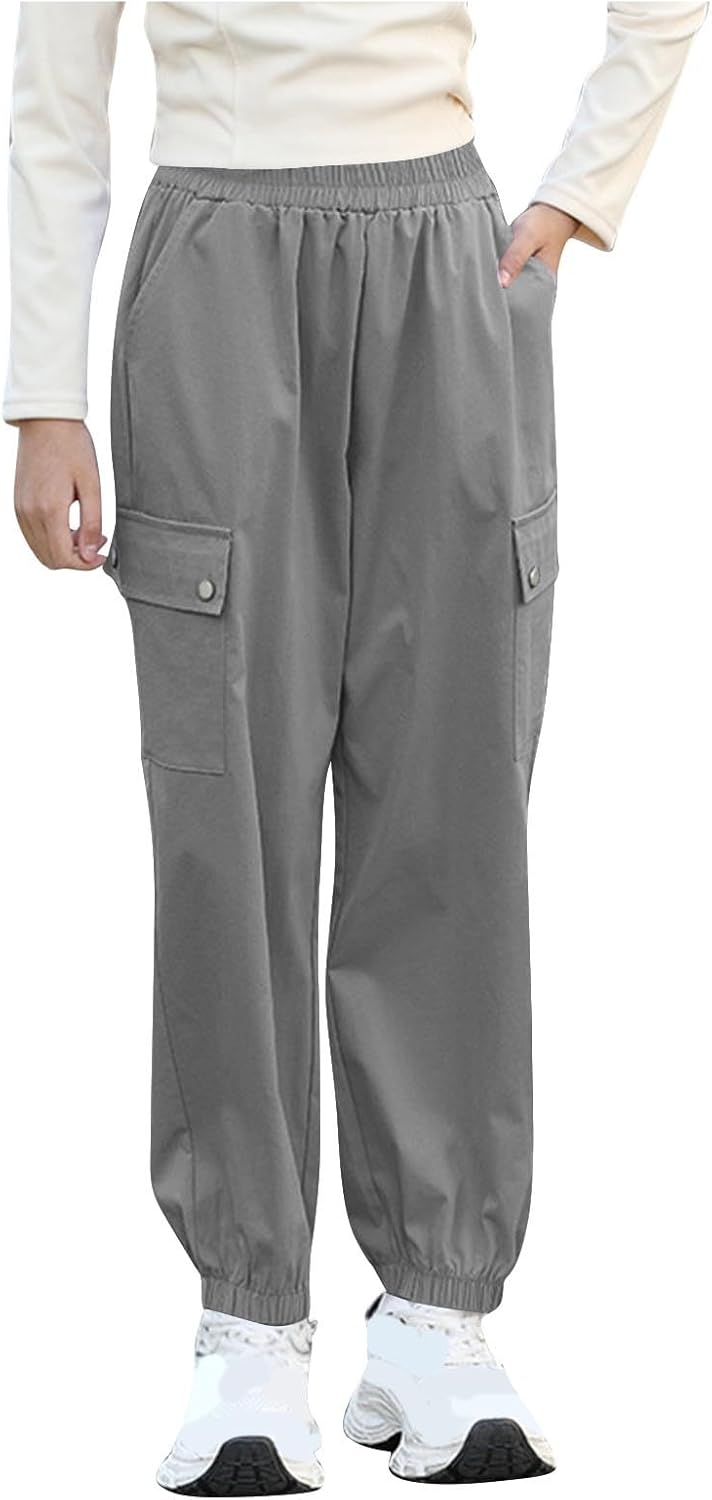 Girls Summer Loose Elastic Waist Sweatpants