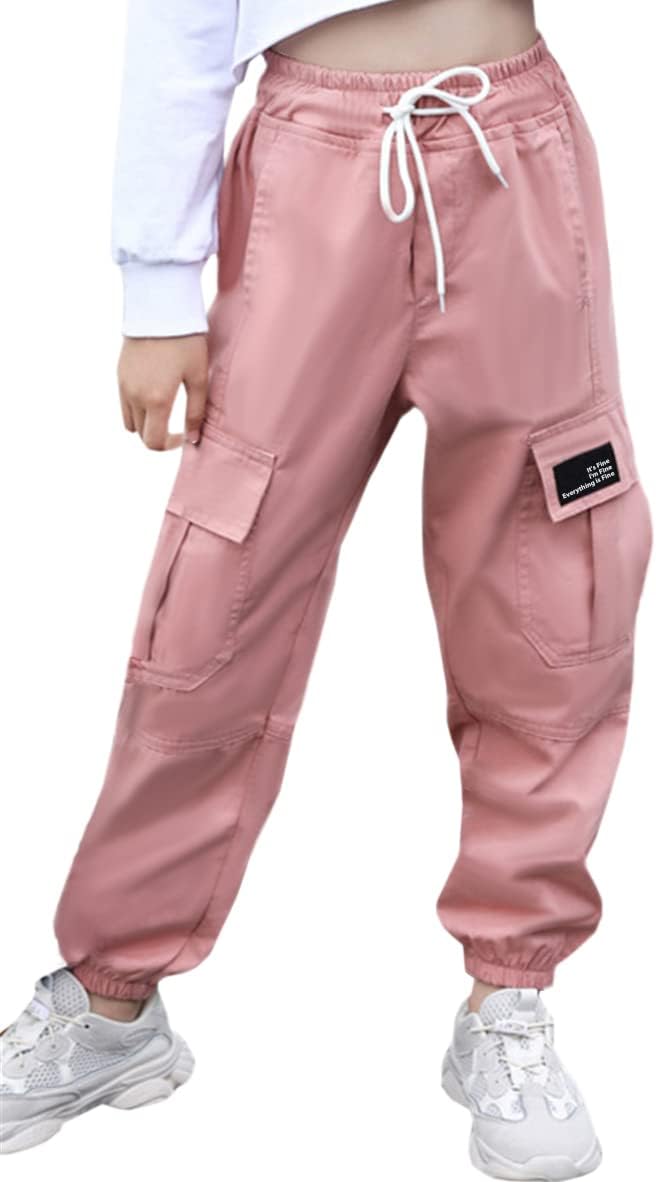 Cromoncent Girls Womens Cargo Pants