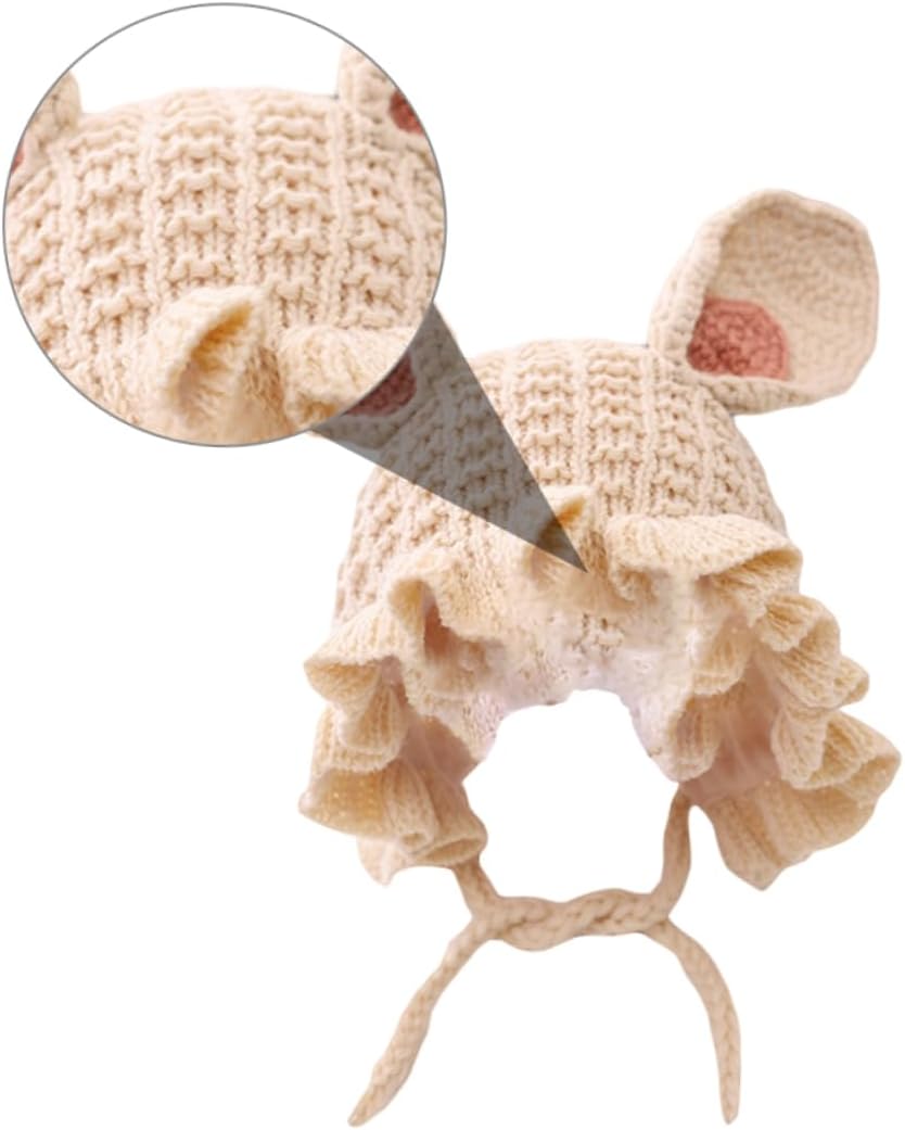 Cozy Baby Cap withEars in Beige
