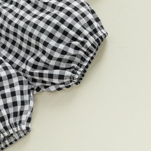 Emmababy Baby Girls Plaid Ruffle Shorts Diaper Covers and Briefs