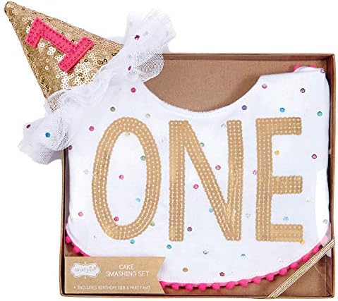 Mud Pie printed jersey bib set for boys