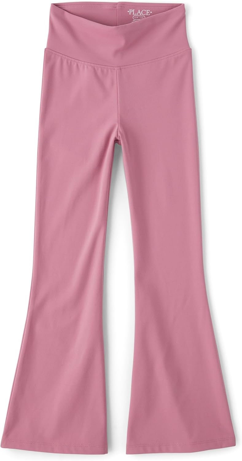 Soft stretchable The Childrens Place Girls Flare Legging Pant
