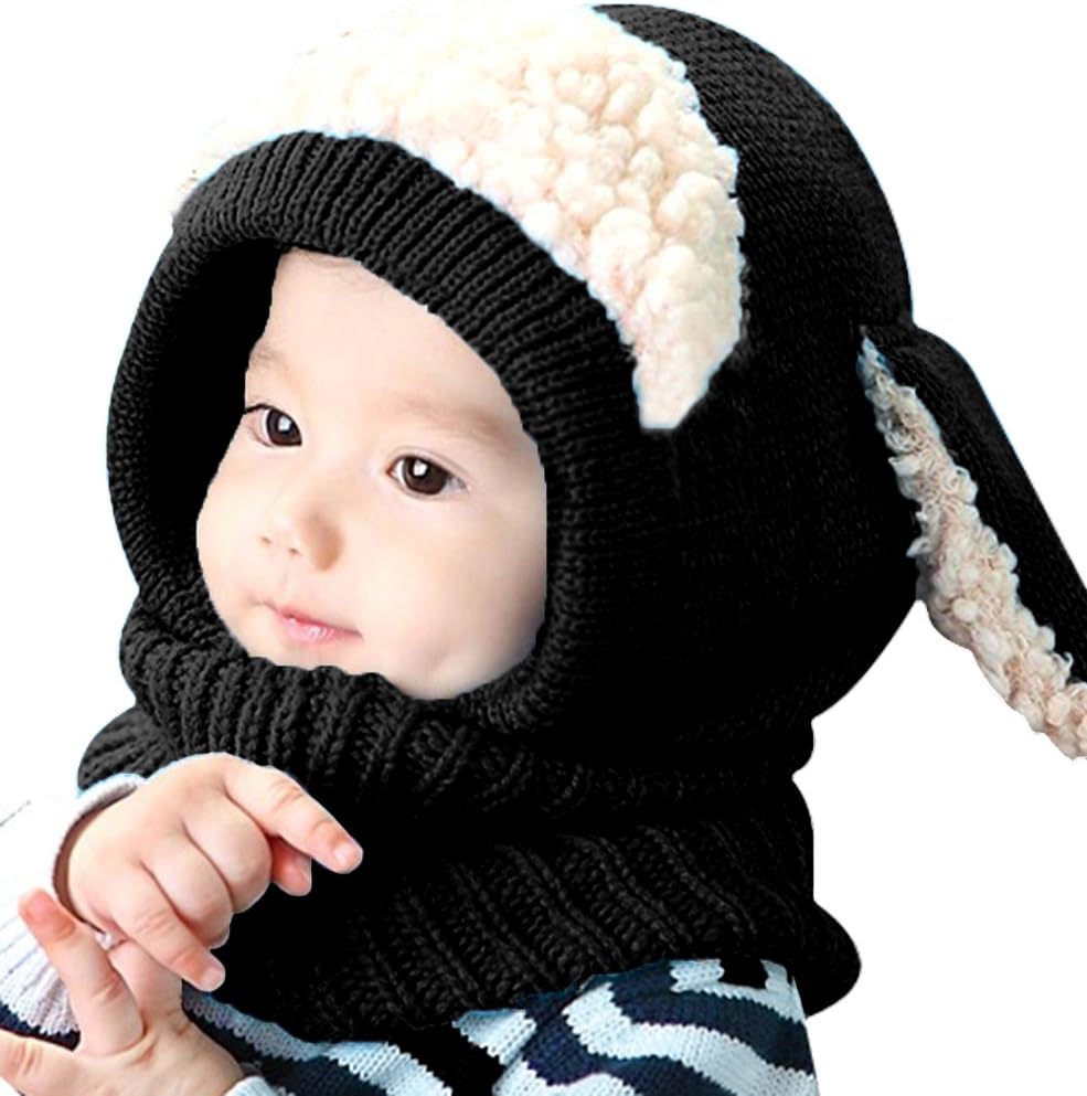 Adorable Cute Baby Boy-Girl Pet Pupils Entangled Knit Cap