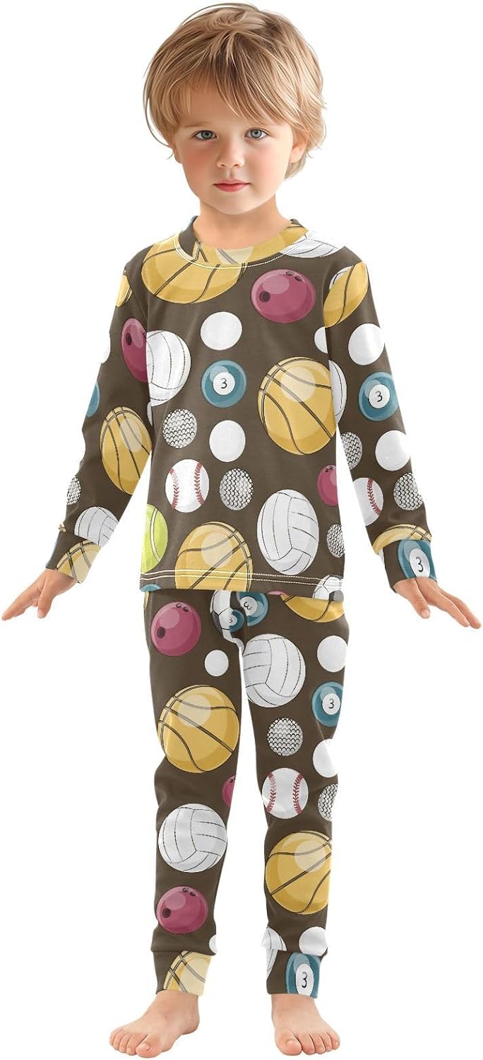 WIFIU Pajamas Soft Cotton Sleepwear for Kids 18M-8Y