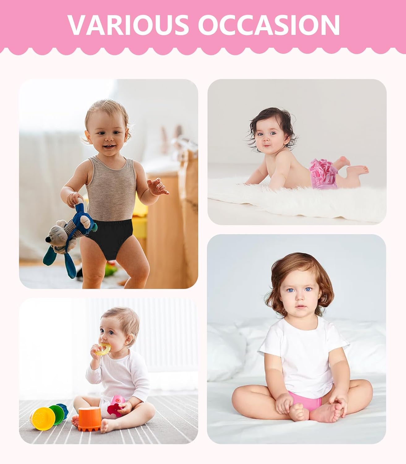 Ormark Baby Bloomers Diaper Covers for Girls 1