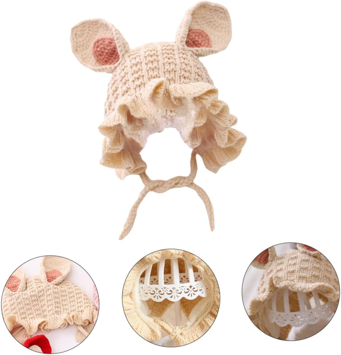 Warm Baby Cozy Beanie Set for 3-6m